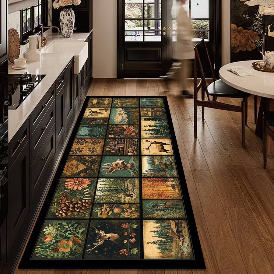 Rustic Outdoor Adventure Area Mat Bowlift