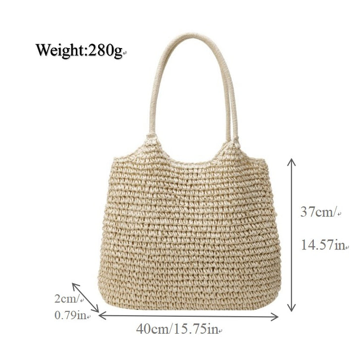 Bag Made of Natural Weave Bowlift