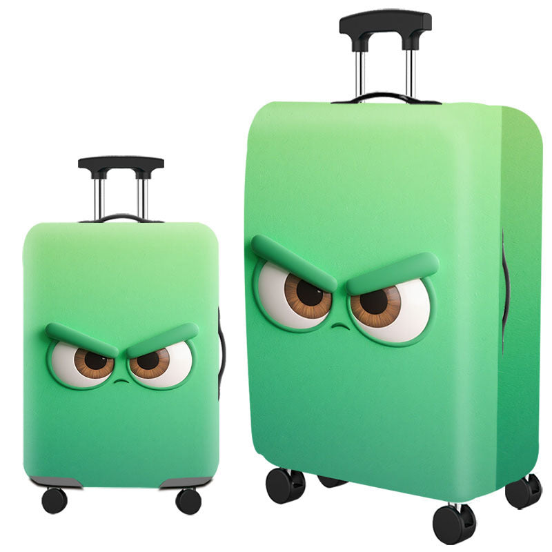 Tropical Leaf Print Hard Shell Luggage Bowlift