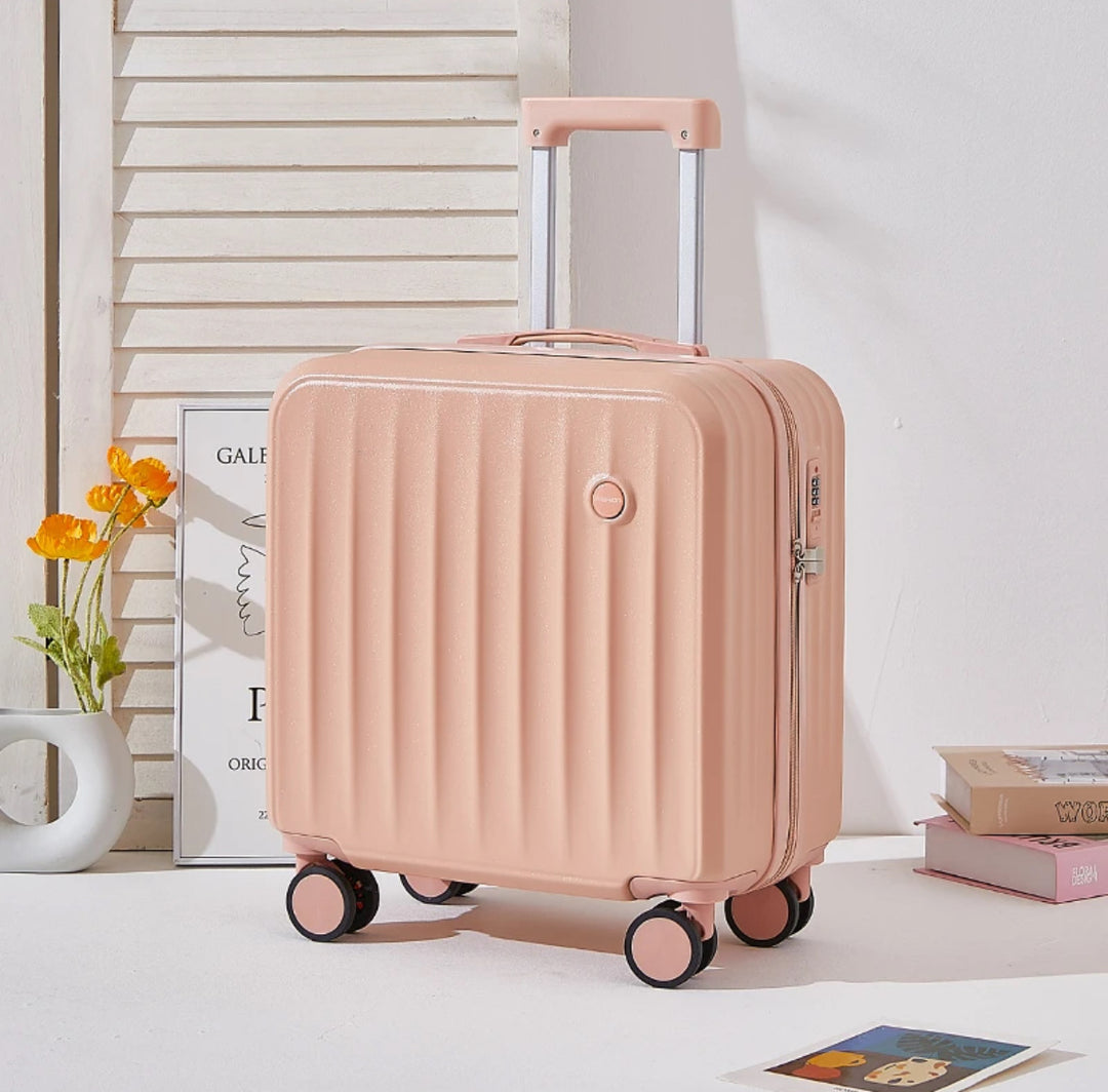Modern Lightweight Hard-Shell Carry-On Suitcase Bowlift