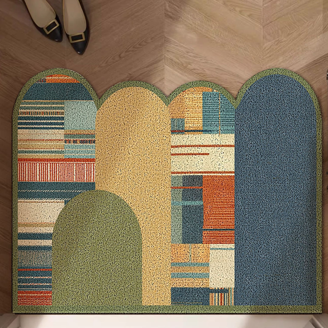 Geometric Patterned Entryway Mat