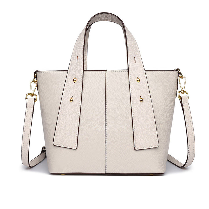 Textured Vegan Leather Multi-Pocket Tote Bowlift