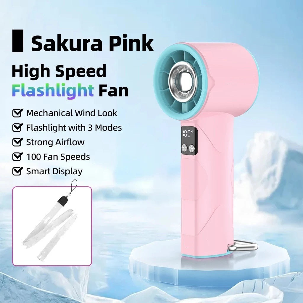 Ladies high-speed fan with flashlight Bowlift