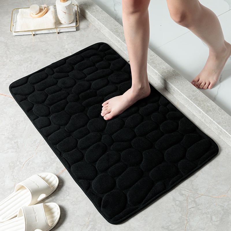 Luxury Soft Pebble Texture Bath Mat Bowlift