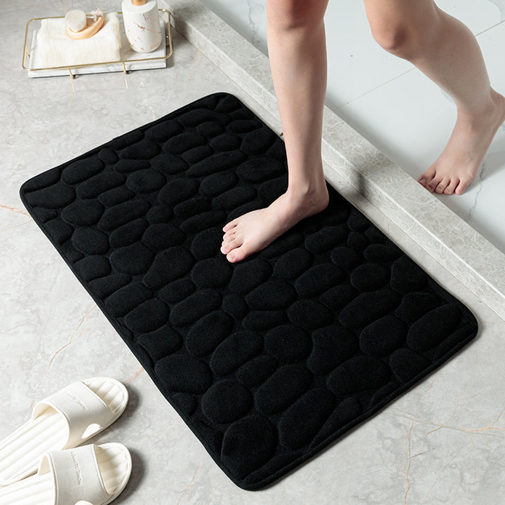 Luxury Soft Pebble Texture Bath Mat Bowlift