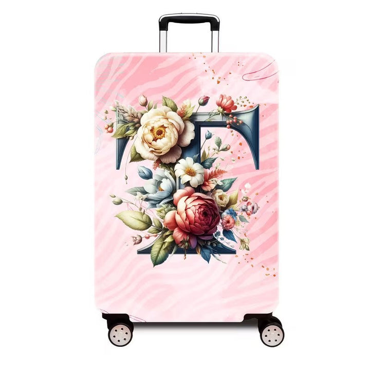 Ladies hard shell suitcase with luxurious floral design Bowlift