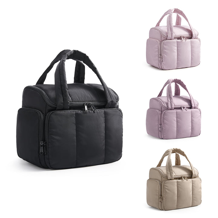Elegant Padded Handbag with Multiple Compartments Bowlift