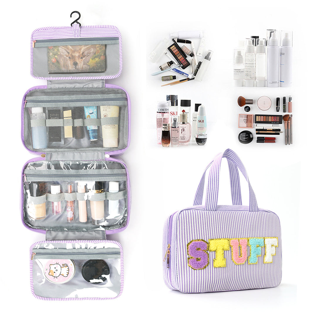 Multifunctional Cosmetic Organizer Bag with Hanging Design Bowlift