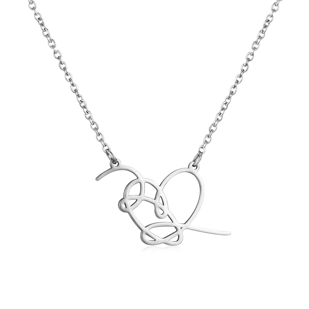 Artistic Heart-Inspired Pendant Necklace Bowlift