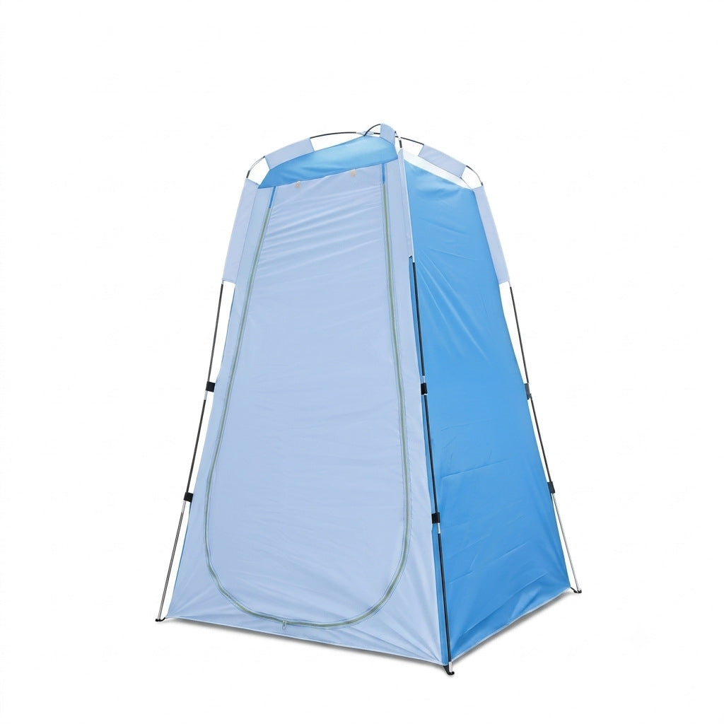 Portable pop-up privacy shower changing tent with zippered door Bowlift
