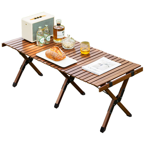 Foldable Garden Chair Made of Lightweight Bamboo with Ergonomic Backrest Bowlift