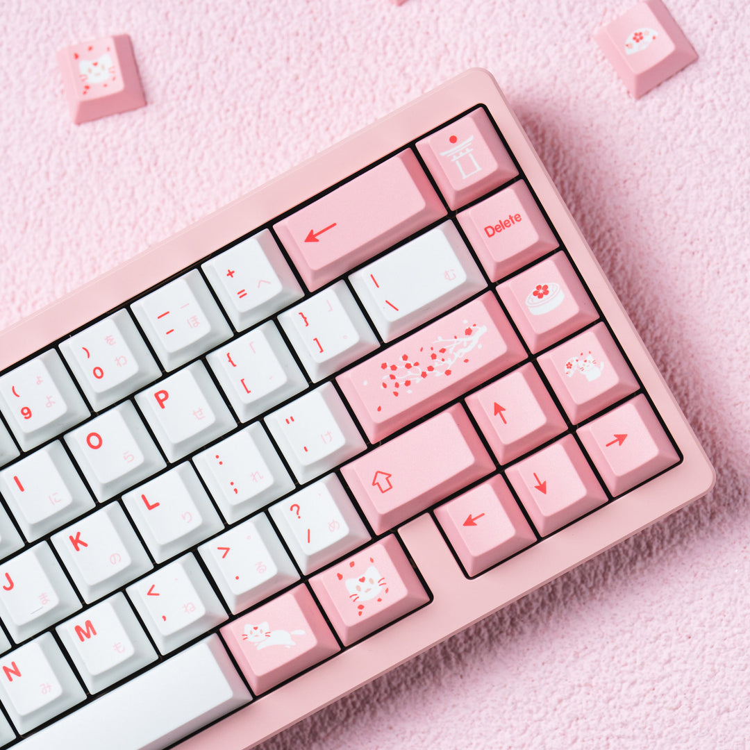Custom Pink Keycap Mechanical Keyboard Bowlift