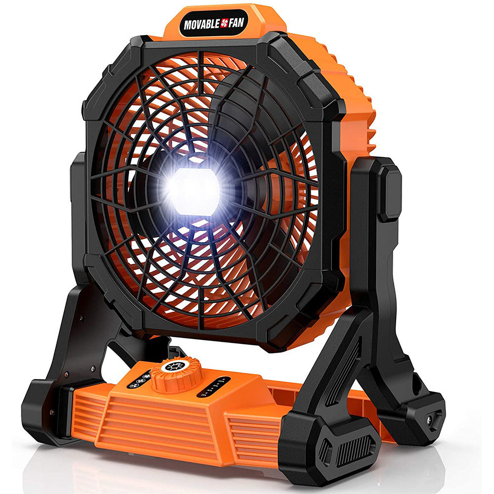 High-Efficiency Portable Cooling Fan with LED Light Bowlift