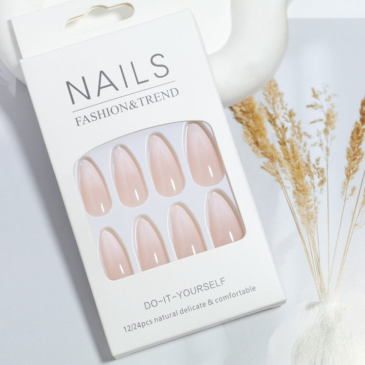 Natural Glossy Press-On Nail Tips Bowlift