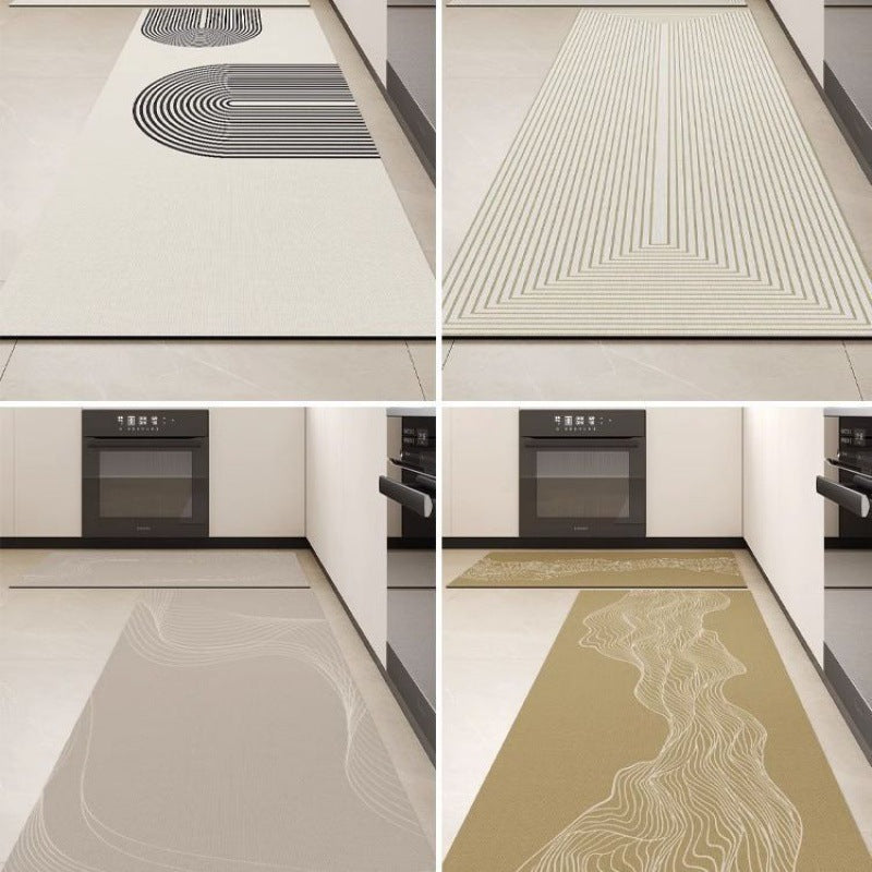 Abstract Line Art Non-Slip Kitchen Mat Bowlift