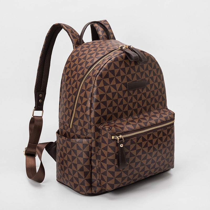 Fashionable backpack in geometric design Bowlift