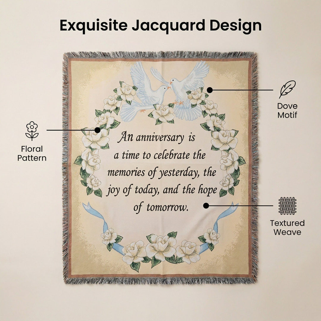 Artistic Floral Tapestry Blanket