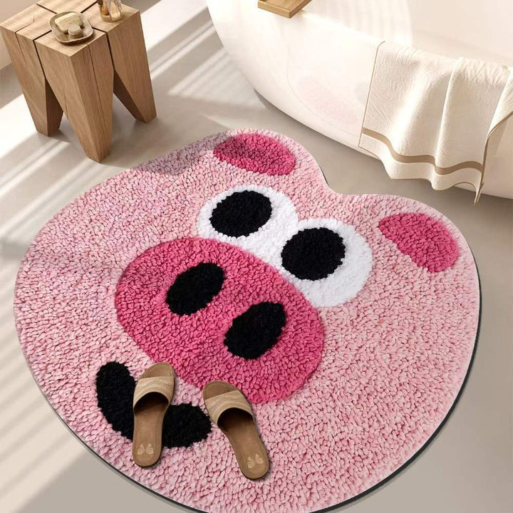 Playful Tiger-Themed Bathroom Mat Bowlift