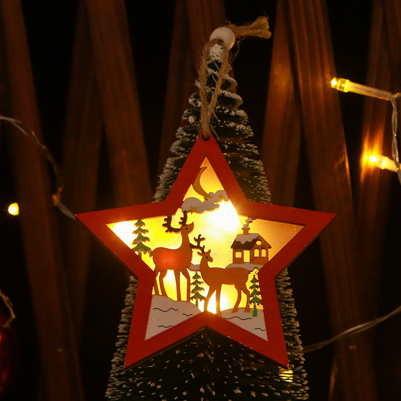 Decorative Christmas star with LED lighting Bowlift