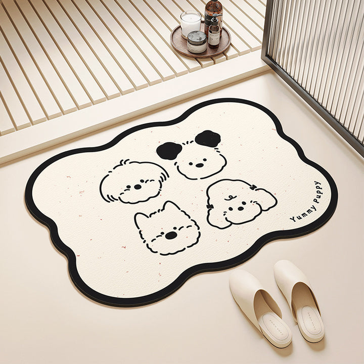 Pet-Themed Decorative Rug Bowlift