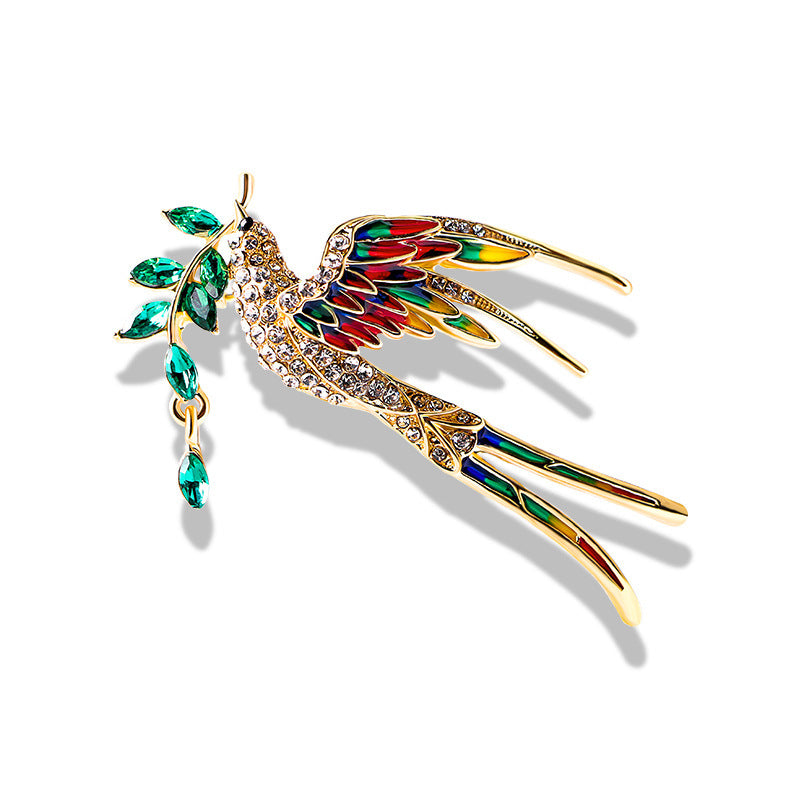 Enchanting Feather Brooch Bowlift