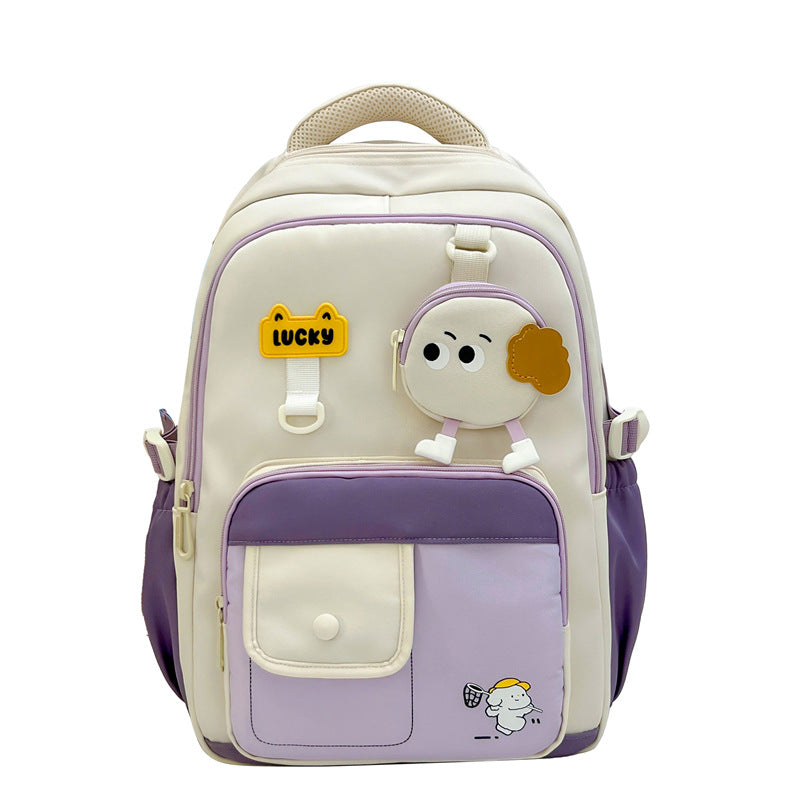Playful Character Design School Backpack Bowlift