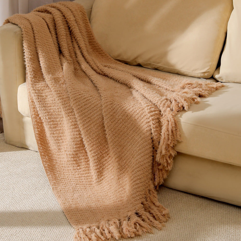 Soft Textured Throw Blanket Bowlift