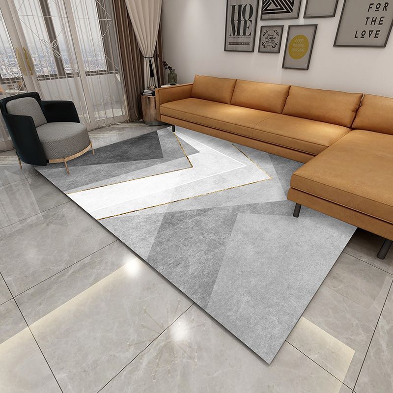Abstract Geometric Area Rug Bowlift