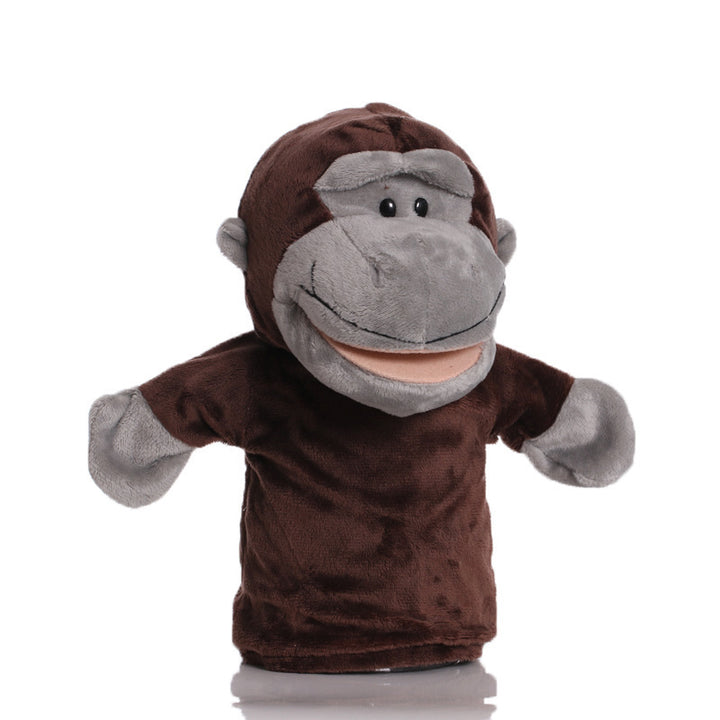 Plush Tiger Hand Puppet With Soft Fleece Movable Mouth Embroidered Features