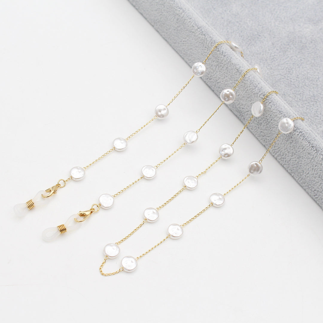 Pearl-Accented Eyewear Chain Bowlift