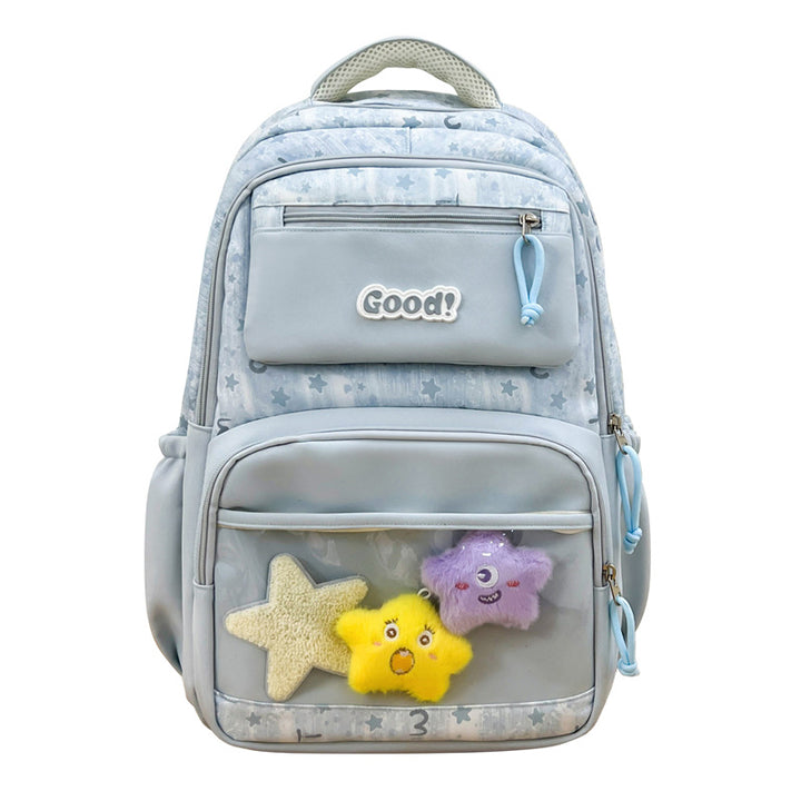 Children's Starry Print School Backpack Bowlift