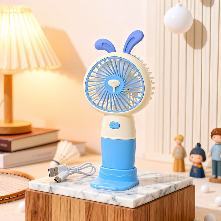 Ladies Portable USB Hand Fan with Playful Design Bowlift