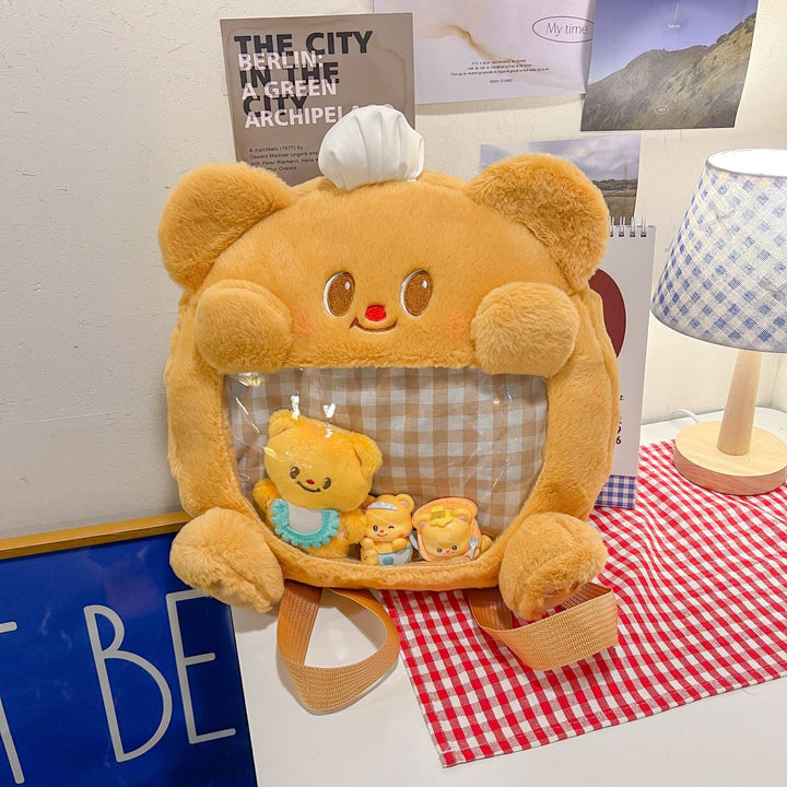 Plush shoulder bag with exclusive animal motif Bowlift