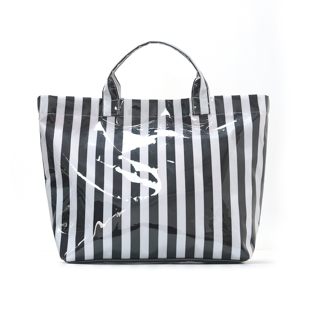 Beach bag with colorful check pattern and water-repellent coating Bowlift