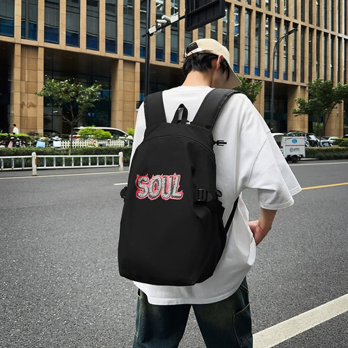 Stylish Graphic Print Backpack Bowlift