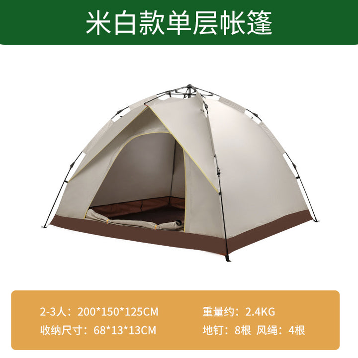 Camping tent with weather-resistant material and easy setup system Bowlift