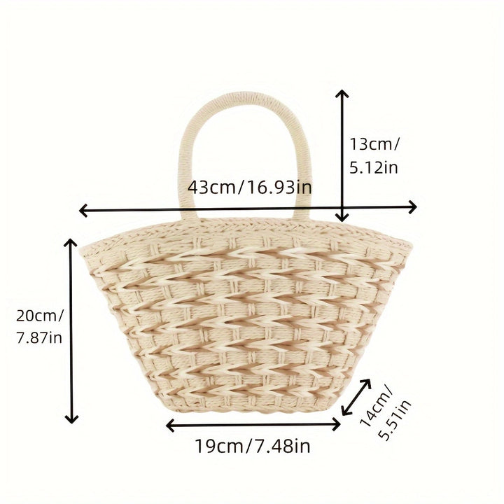 Basket bag with modern handles Bowlift