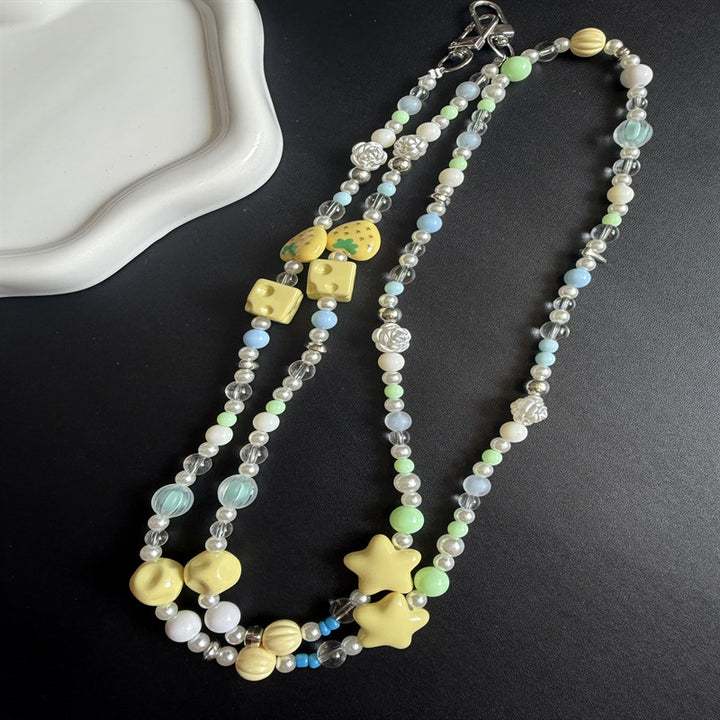 Artistic Beaded Necklace Bowlift