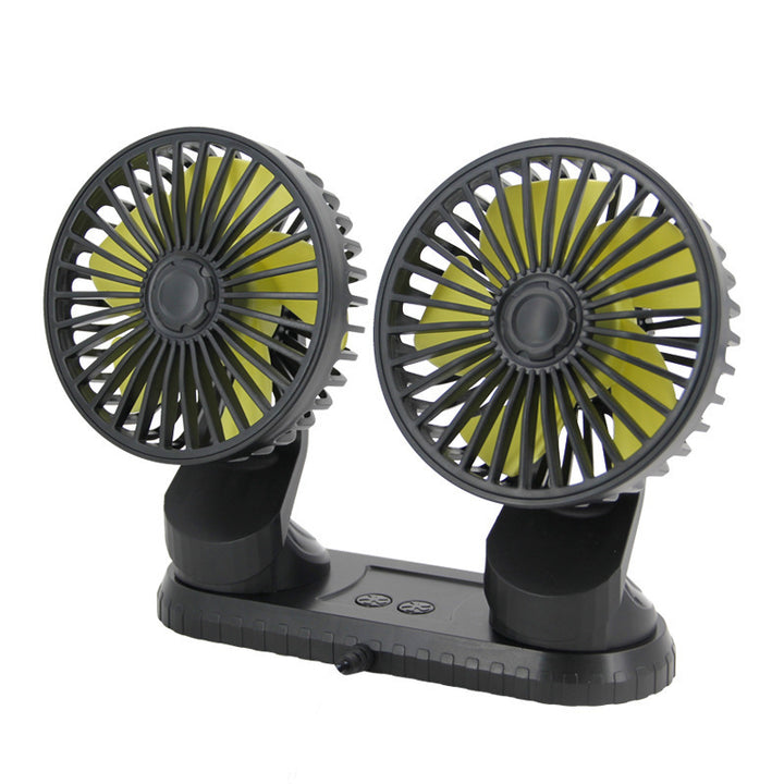 Dual-Head Adjustable Desk Fan Bowlift