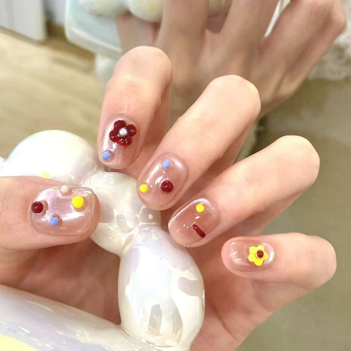 Artificial nails with elegant ombre finish Bowlift