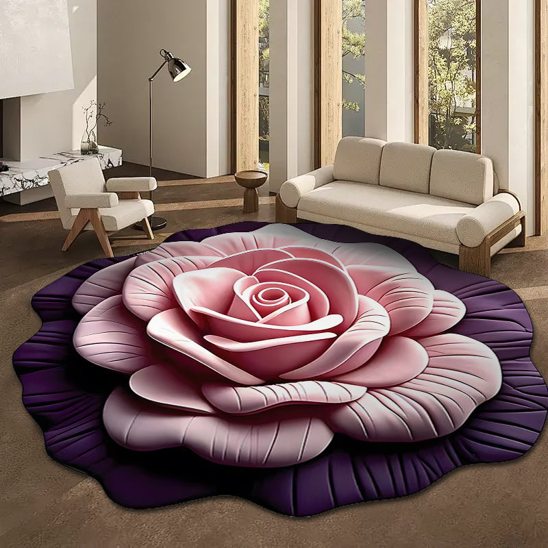 Floral Design Area Rug Bowlift