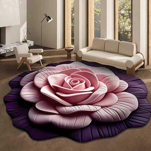 Floral Design Area Rug Bowlift
