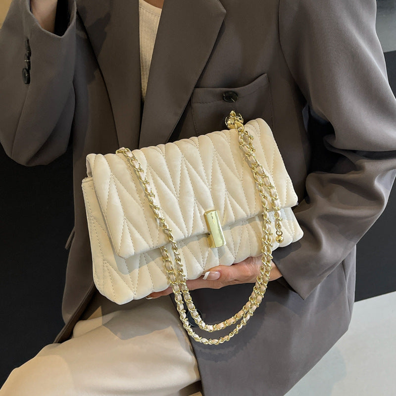Quilted Chain-Strap Handbag Bowlift