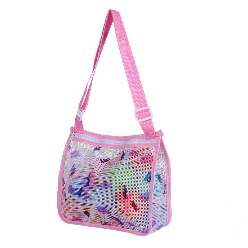 Mesh Beach Bag with Practical Zipper Bowlift
