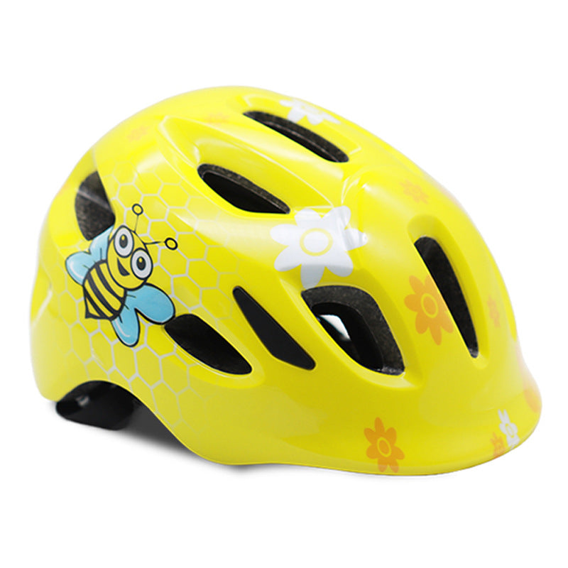 Kids Bicycle Helmet with Colorful Bee Design Bowlift