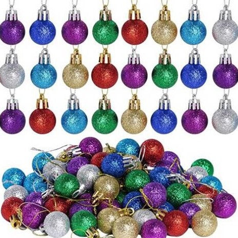 Sparkling Glittering Christmas Ornaments Bowlift