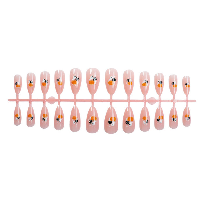 Artificial nail set with playful panda design Bowlift