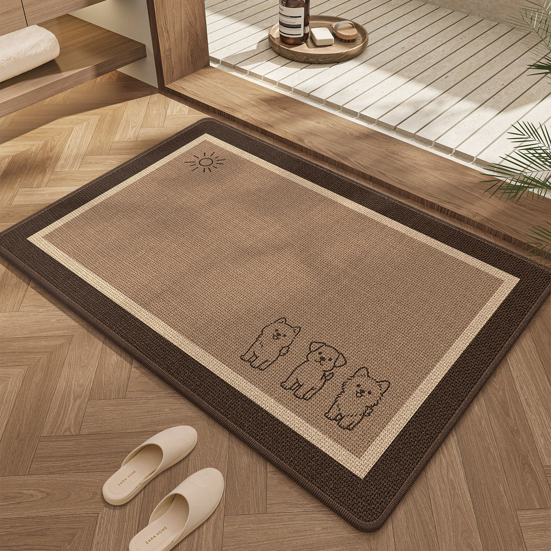 Cute Cat Design Bath Mat Bowlift