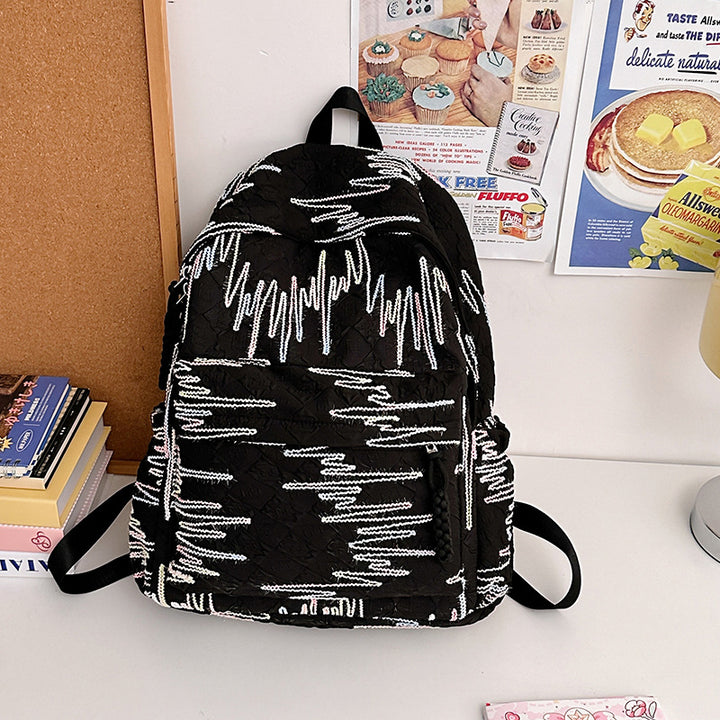 Abstract Patterned Backpack Bowlift