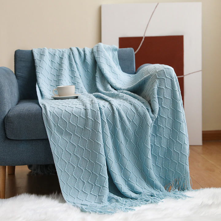 Cozy Knit Throw Blanket Bowlift
